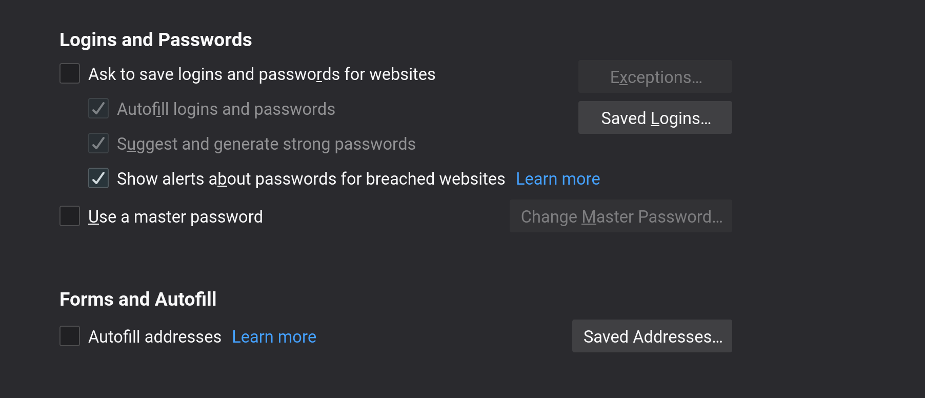 Hardening Firefox for privacy